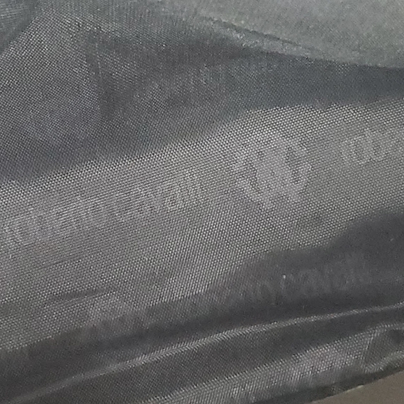 NWT Roberto Cavalli 8"x9"Cosmetic Bag Designer Case In Burgundy - Picture 10 of 13